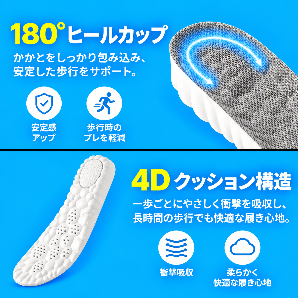 身長アップインソール｜自然にスタイルアップ